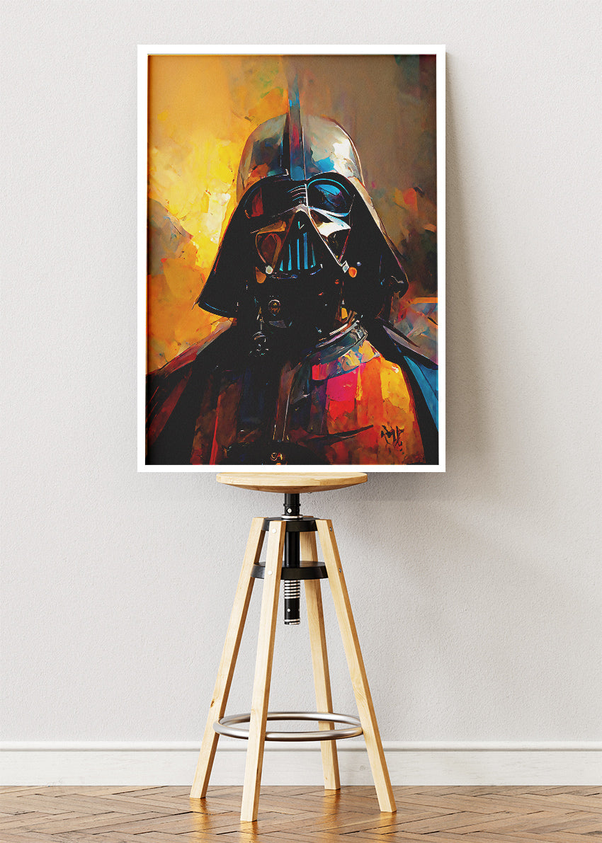 Darth Vader – Classic Cinematic Portrait Canvas & Poster Print – AI PRINT LAB