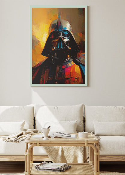 Darth Vader – Classic Cinematic Portrait Canvas & Poster Print – AI PRINT LAB