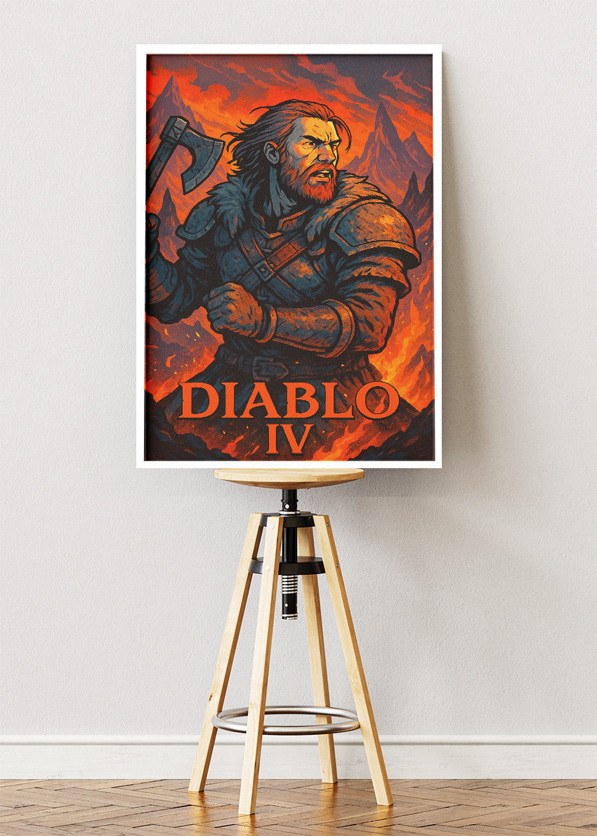 Diablo IV Wall Art – Dark Fantasy Action RPG Poster & Canvas