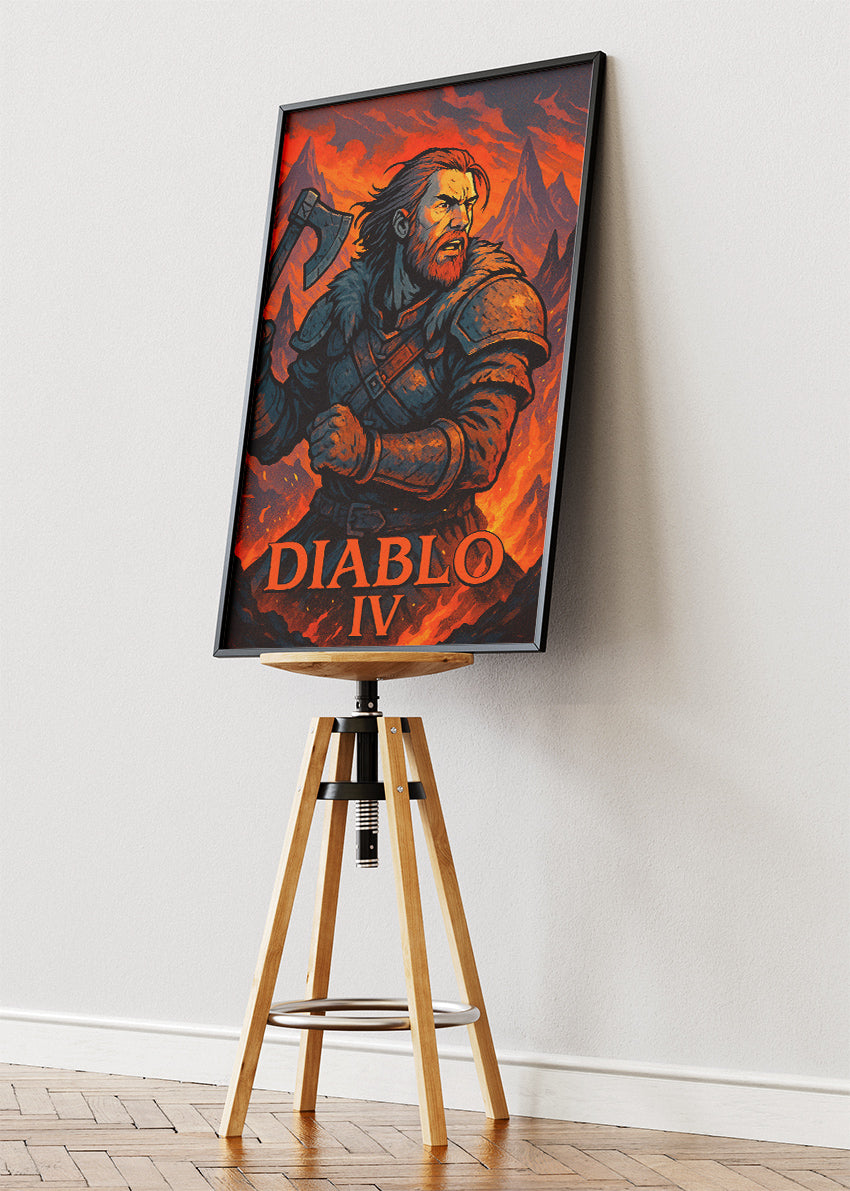 Diablo IV Wall Art – Dark Fantasy Action RPG Poster & Canvas