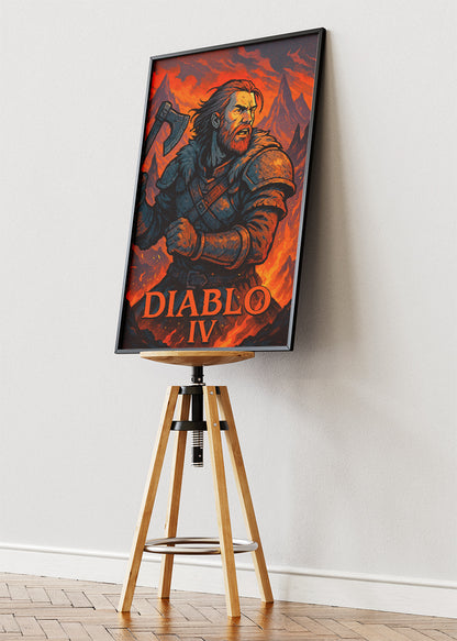 Diablo IV Wall Art – Dark Fantasy Action RPG Poster & Canvas