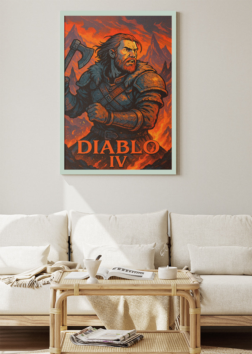 Diablo IV Wall Art – Dark Fantasy Action RPG Poster & Canvas