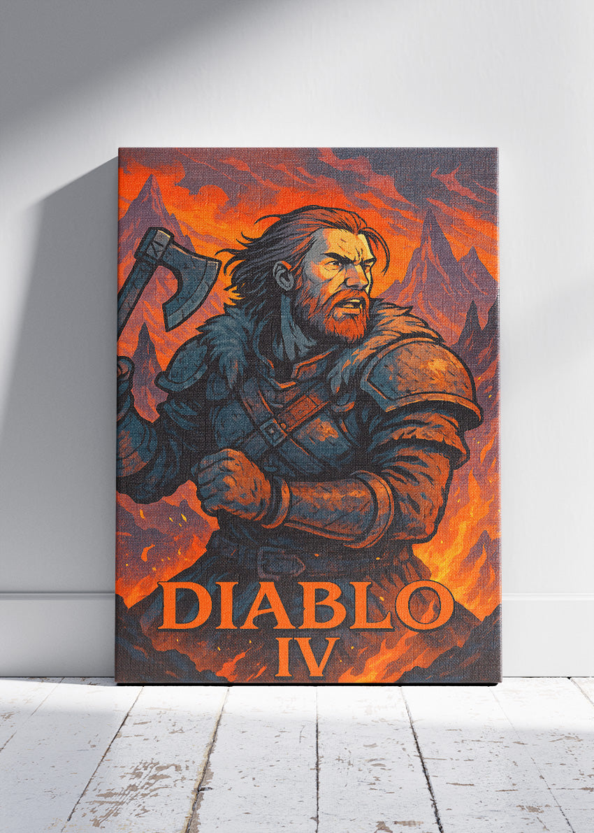 Diablo IV Wall Art – Dark Fantasy Action RPG Poster & Canvas