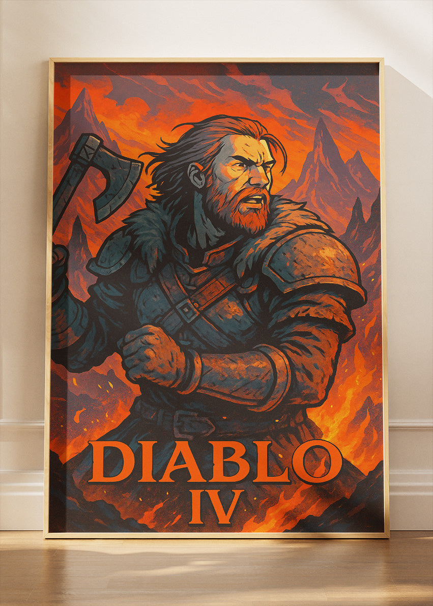 Diablo IV Wall Art – Dark Fantasy Action RPG Poster & Canvas