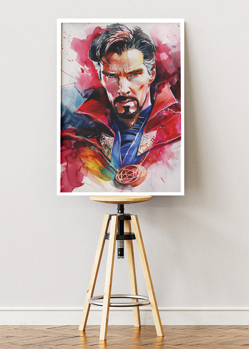 Doctor Strange Watercolor Canvas & Poster Print – AI PRINT LAB