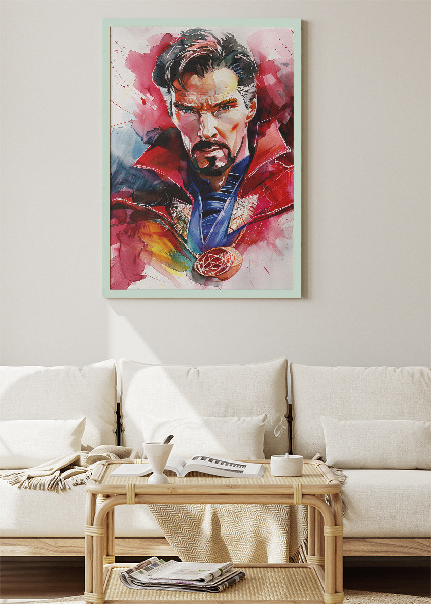 Doctor Strange Watercolor Canvas & Poster Print – AI PRINT LAB