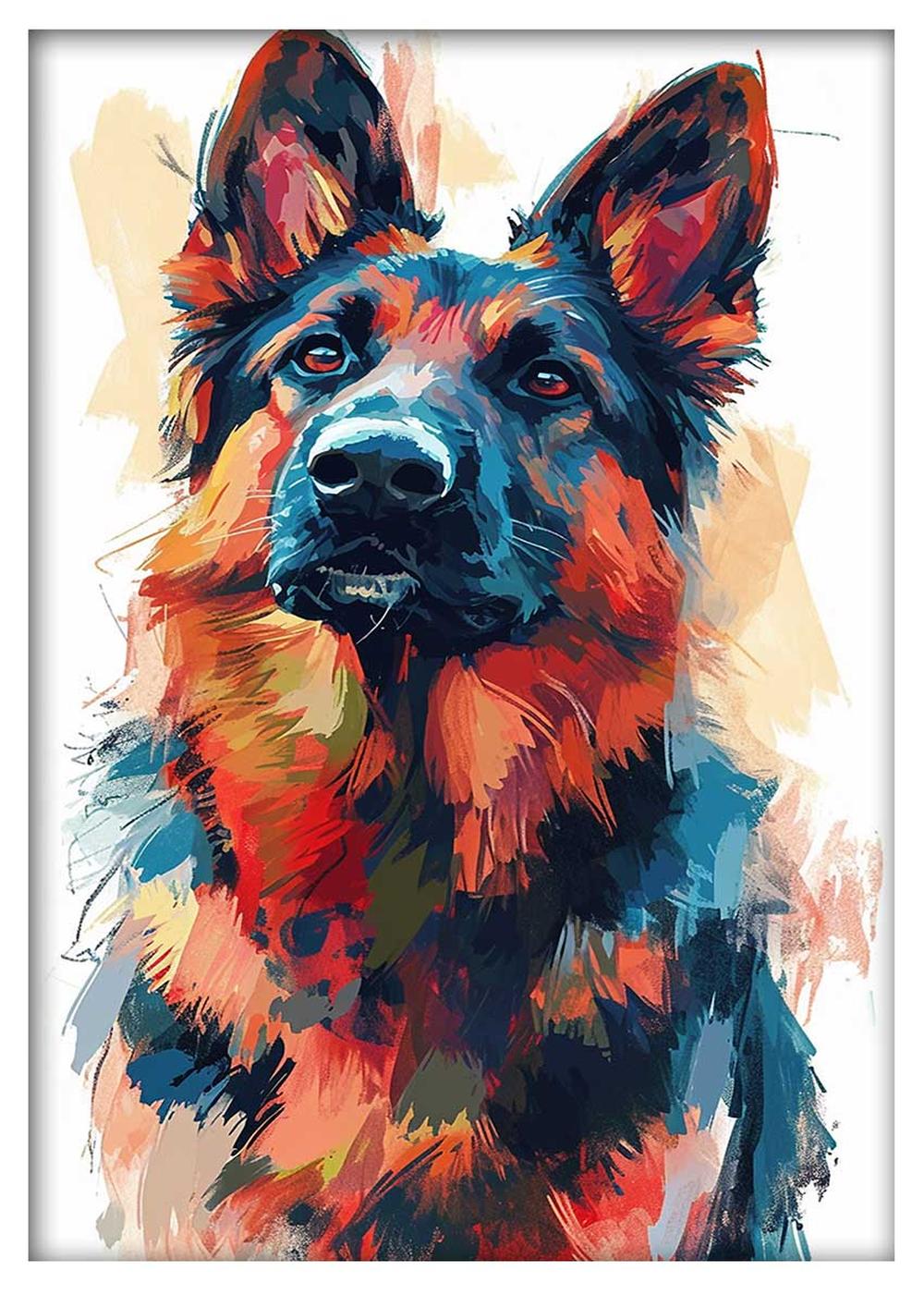 Dog – Canvas & Poster Wall Art – T958 Wildlife Series
