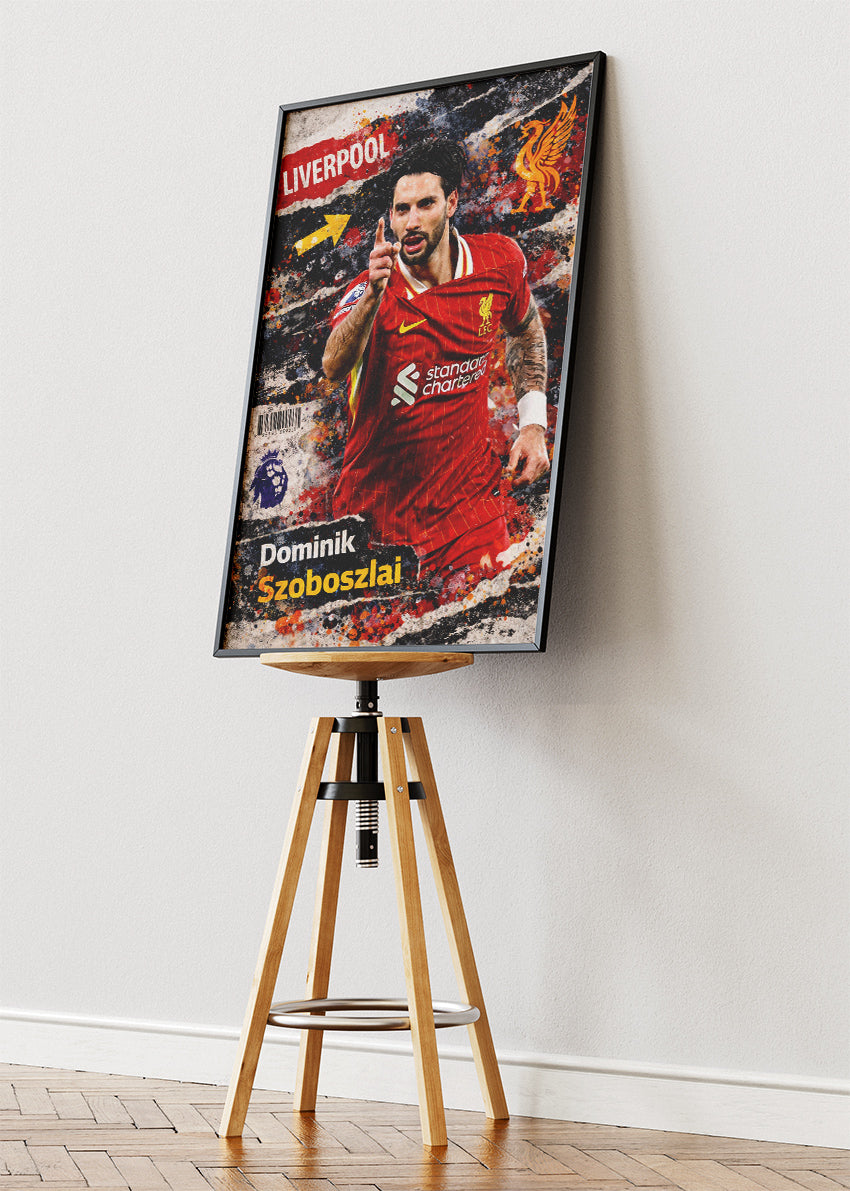 Dominik Szoboszlai Liverpool Street Art Poster Canvas & Print – AI PRINT LAB