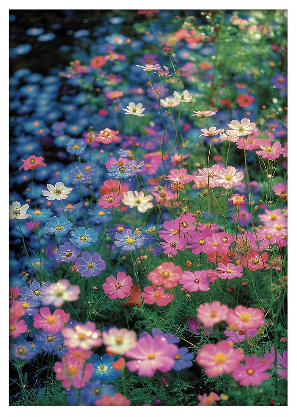 Dreamy Wildflower Meadow Canvas Print & Poster – T604 – AiPrintLab