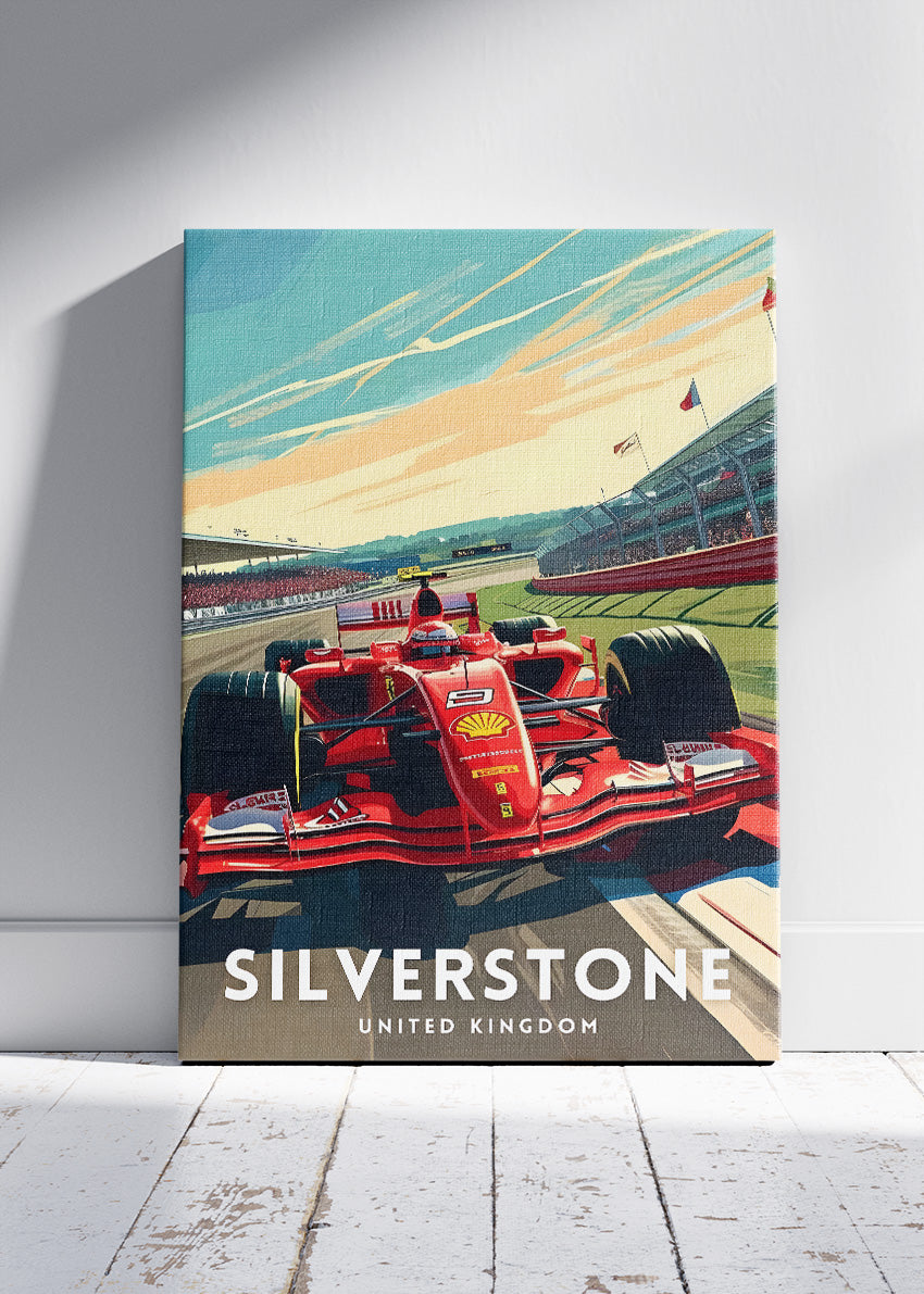 Silverstone Formula One Grand Prix Poster & Canvas | British Motorsport Wall Art
