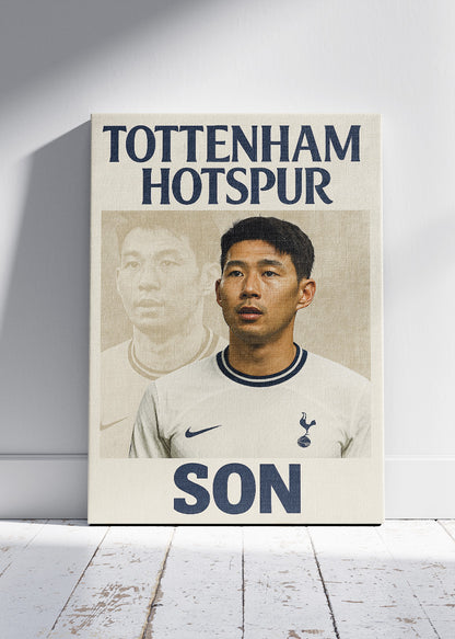 Tottenham Hotspur Son Heung-Min Wall Art | Iconic Football Poster & Canvas