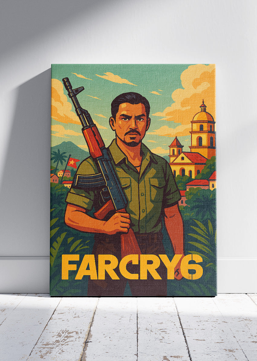 Far Cry 6 Wall Art – Tropical Rebellion Action RPG Poster & Canvas