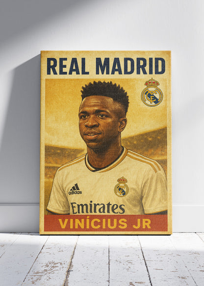 Real Madrid Vinícius Jr Wall Art | Iconic Football Poster & Canvas