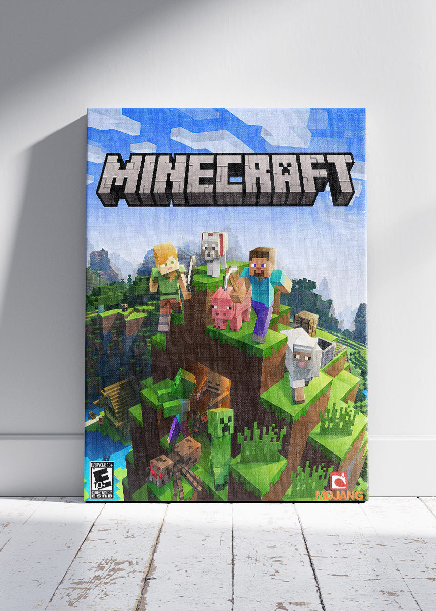 Minecraft Wall Art Poster & Canvas – Iconic Block World Adventure Gaming Artwork