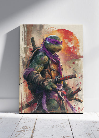 Donatello Ninja Turtle Warrior Canvas & Poster Print – AI PRINT LAB