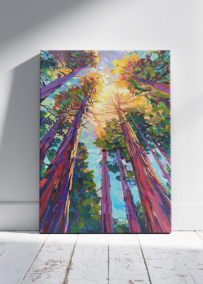Colorful Forest Sky Perspective Canvas & Poster Print – AI PRINT LAB