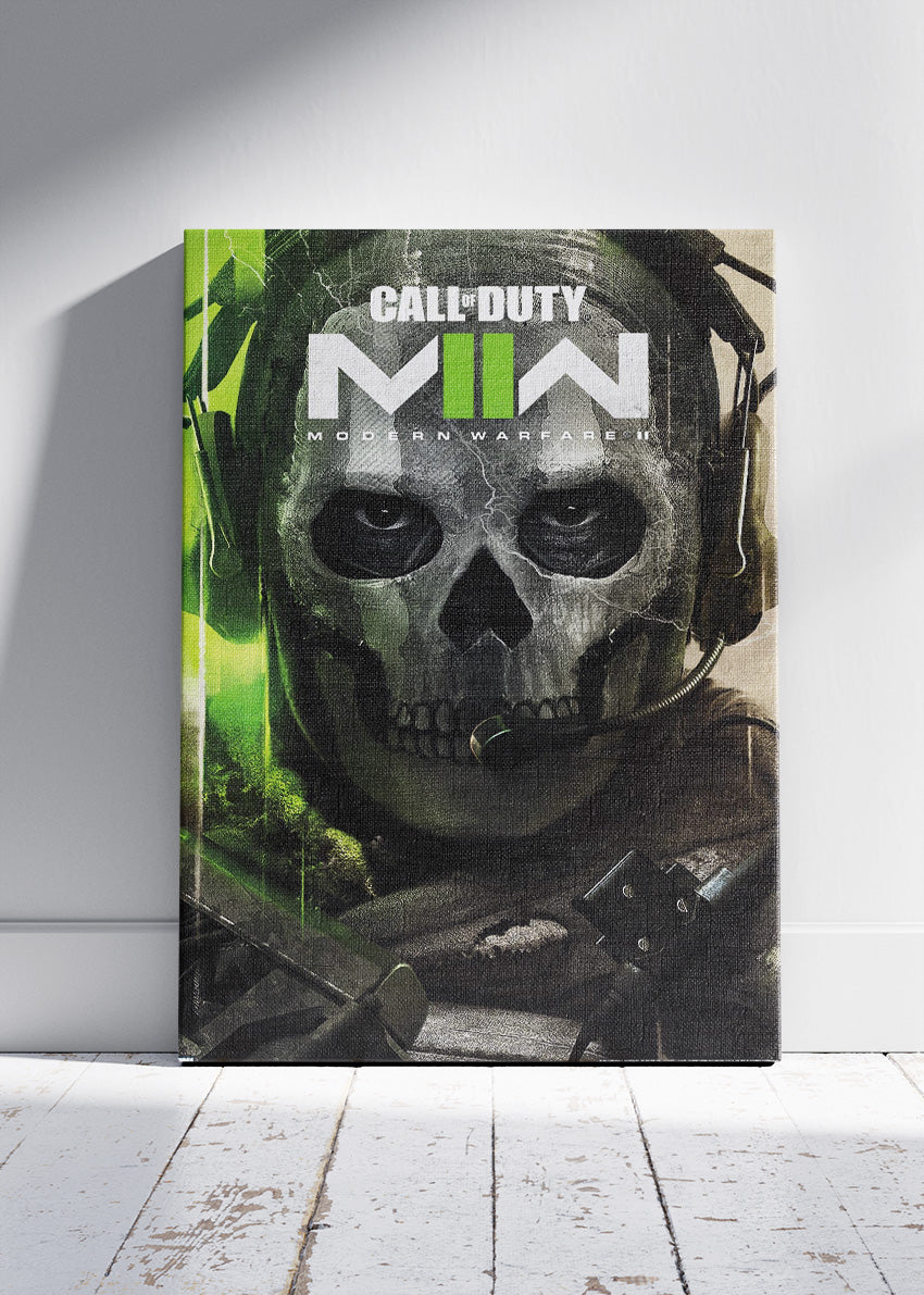Call of Duty Modern Warfare II Wall Art Poster & Canvas – Iconic Ghost Operator Gaming Artwork