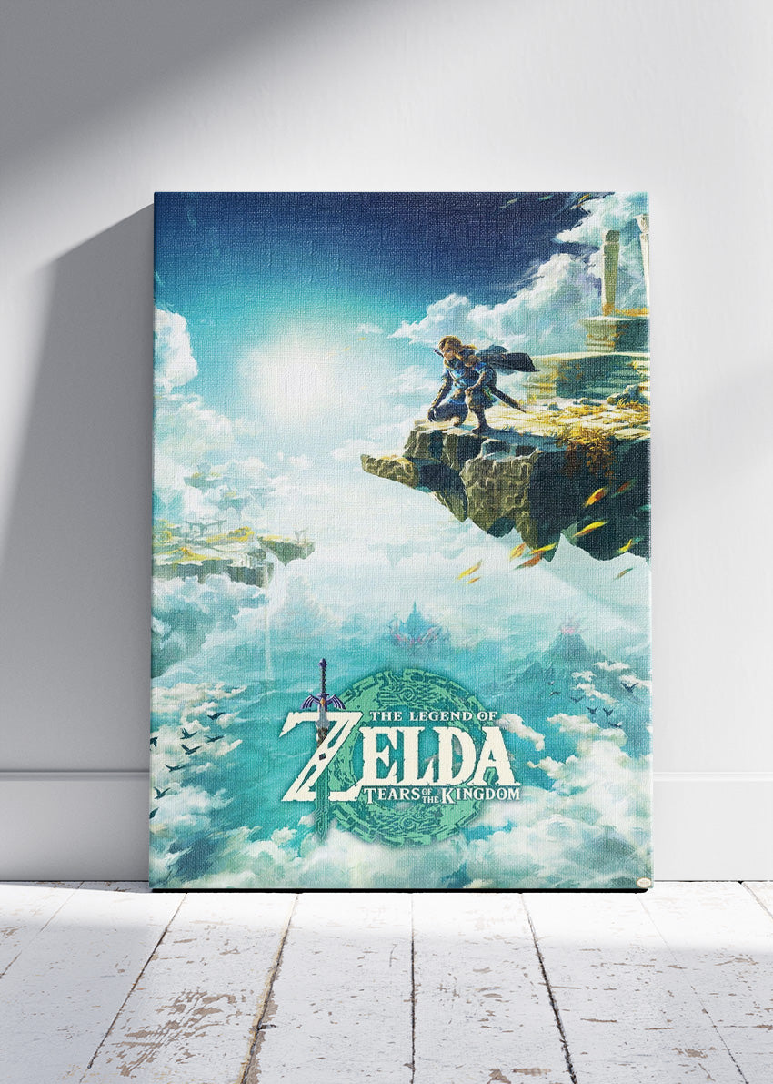 The Legend of Zelda Tears of the Kingdom Wall Art Poster & Canvas – Sky Realm Adventure Gaming Artwork
