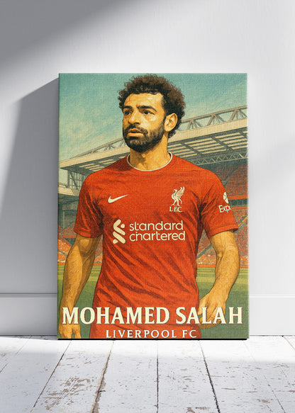 Liverpool FC Mohamed Salah Wall Art | Iconic Football Poster & Canvas
