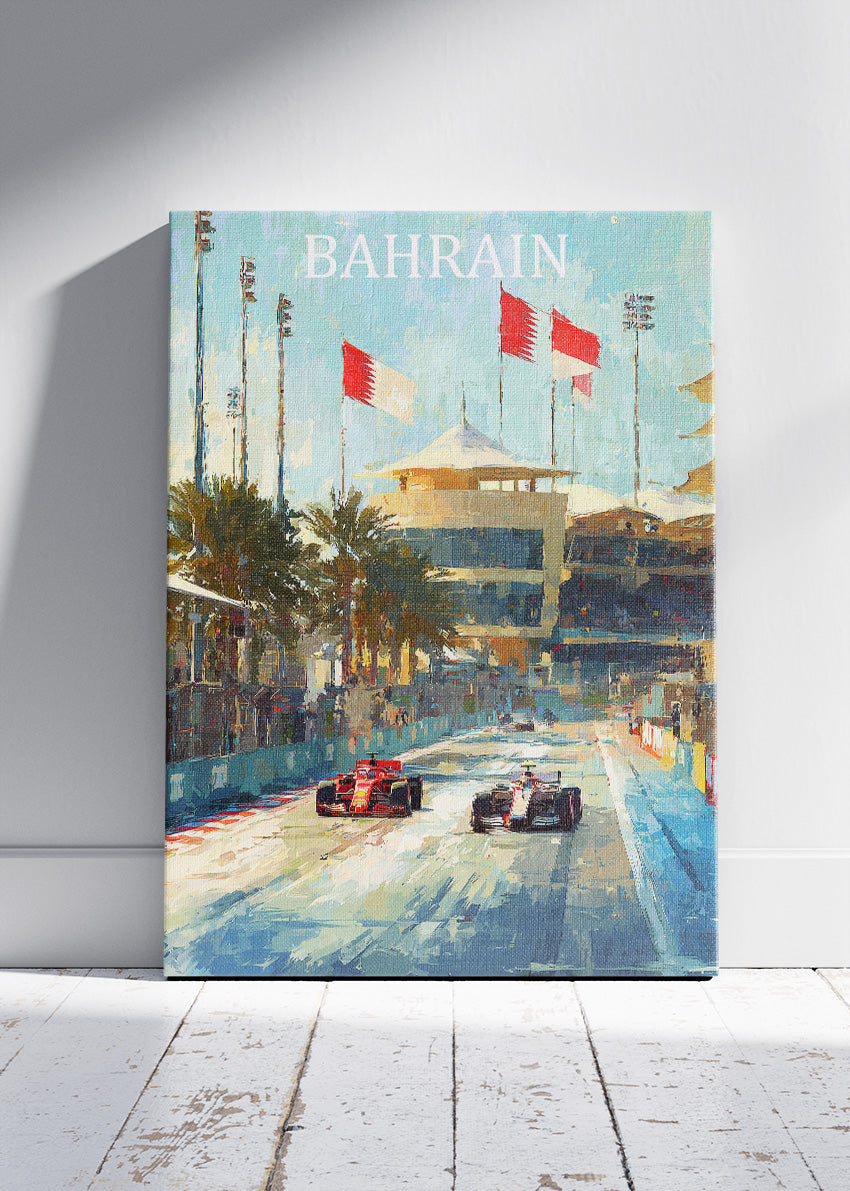 Bahrain Formula 1 Wall Art Poster & Canvas | Desert Grand Prix Racing Print