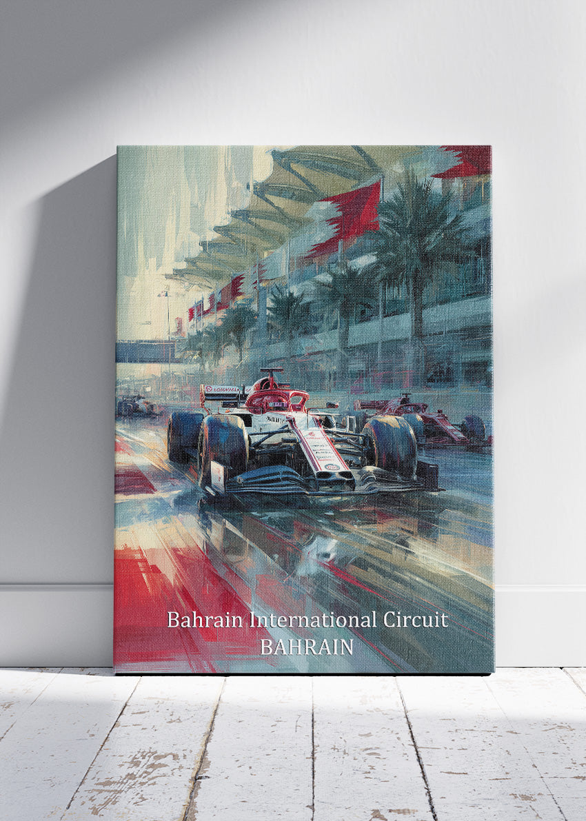 Bahrain International Circuit Formula 1 Poster & Canvas | F1 Racing Wall Art