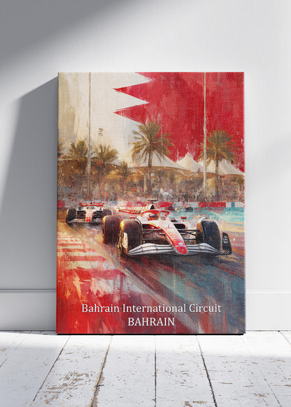 Bahrain International Circuit Formula 1 Poster & Canvas | Modern Motorsport Wall Art