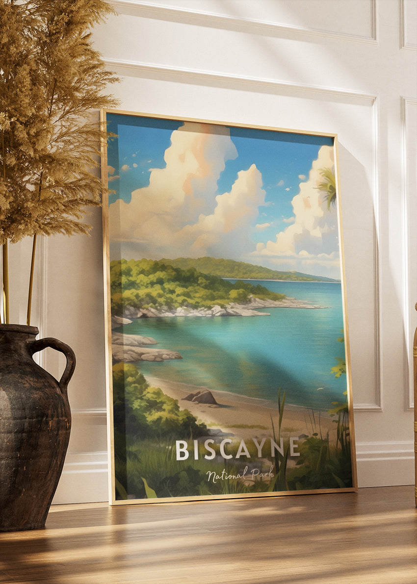 Biscayne National Park Poster & Canvas Print – Tropical Coastal Paradise Art