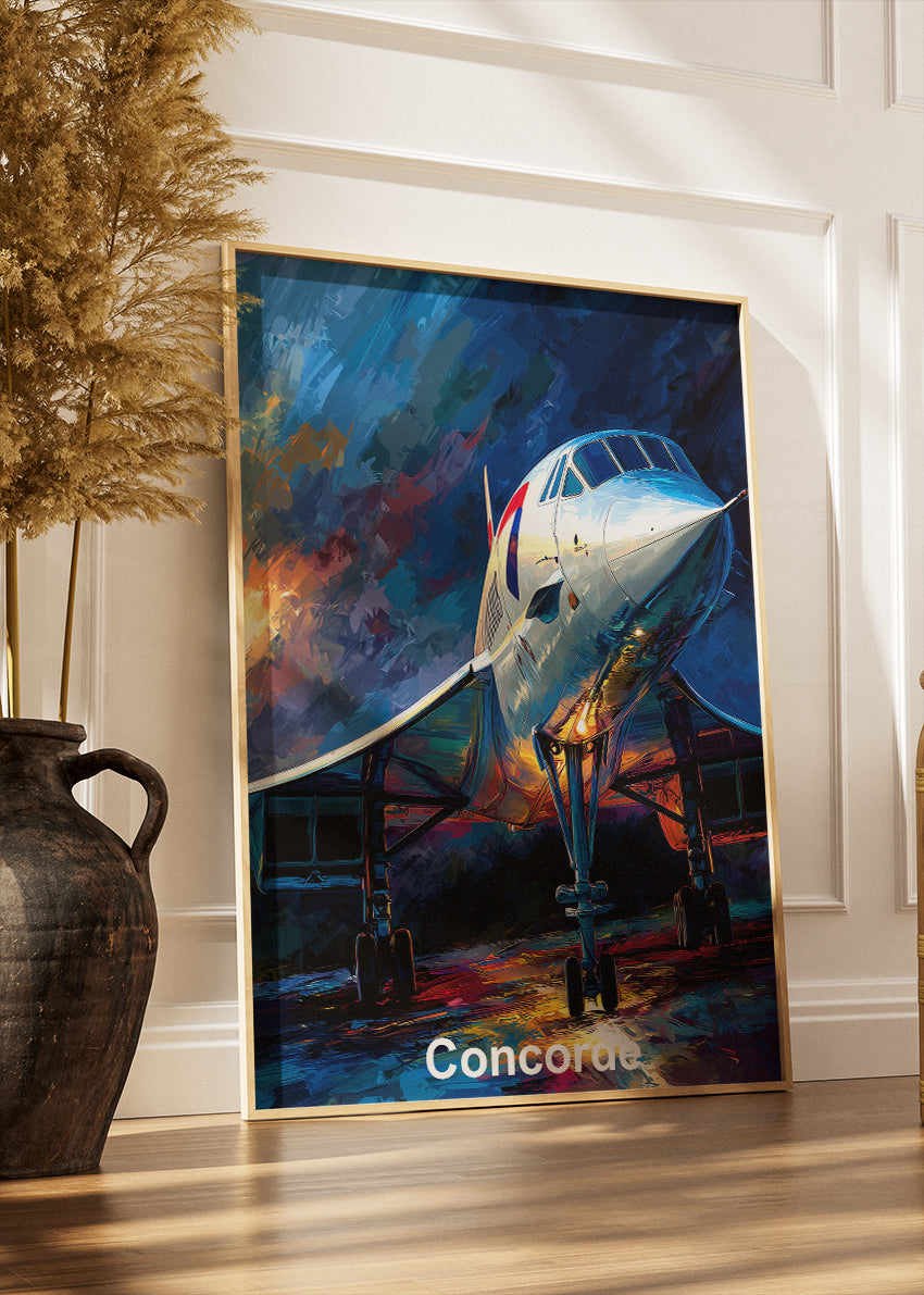Concorde Supersonic Jet Poster & Canvas Print – Iconic Aviation Art – Aiprintlab
