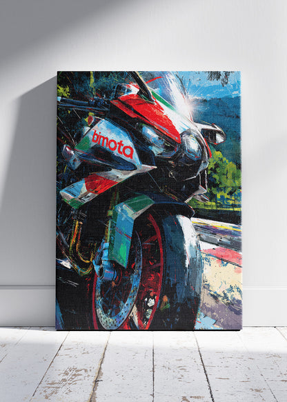 Bimota Superbike Close-Up Racing Wall Art Poster & Canvas