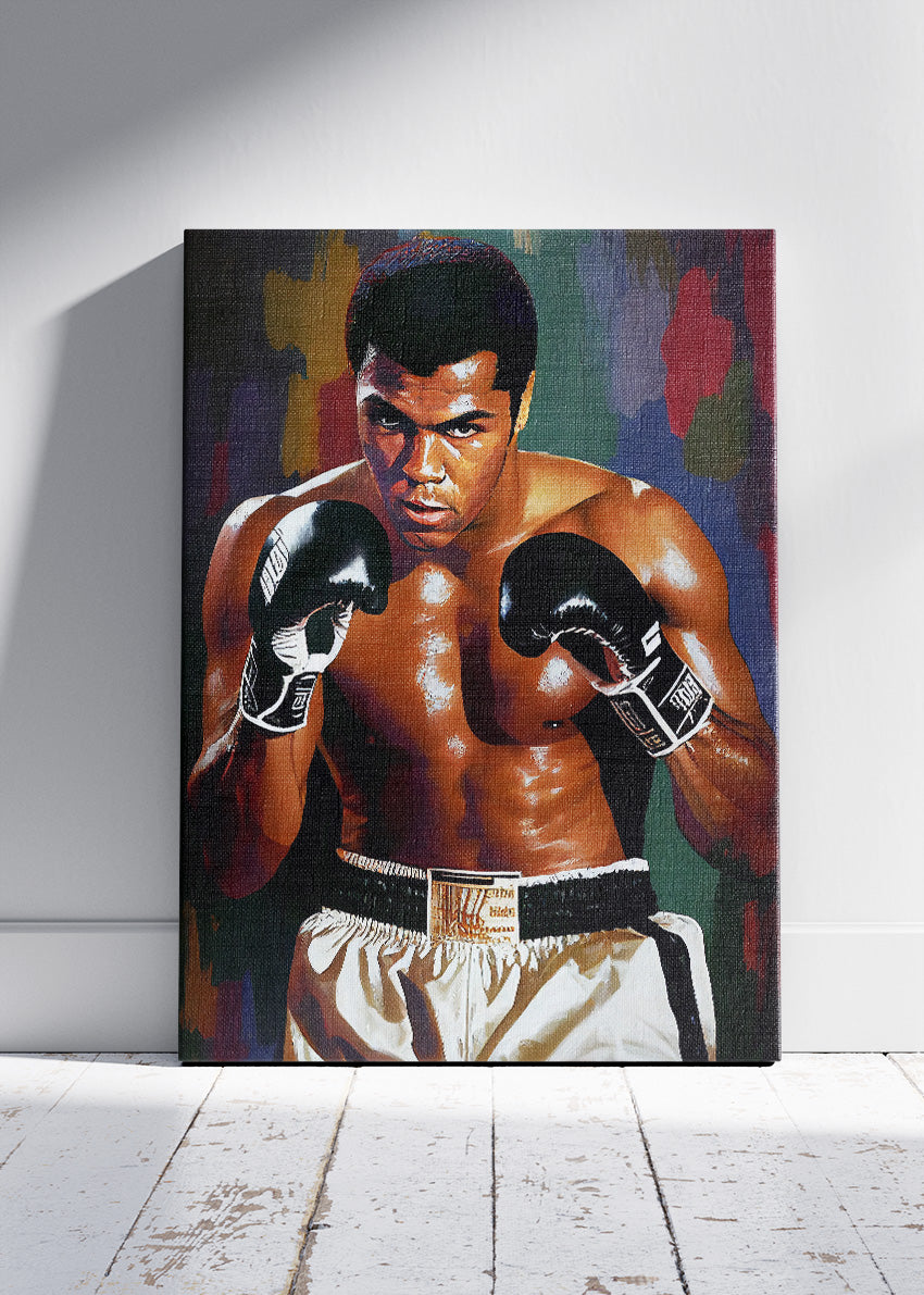 Muhammad Ali Boxing Poster & Canvas Art Print – Iconic Champion Portrait