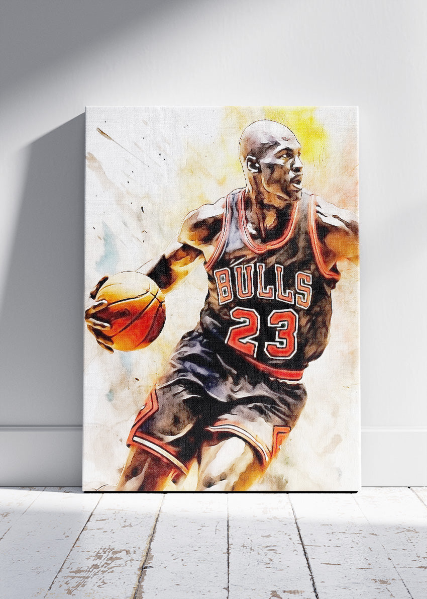 Michael Jordan Art Print & Canvas – Iconic Chicago Bulls Basketball Wall Art