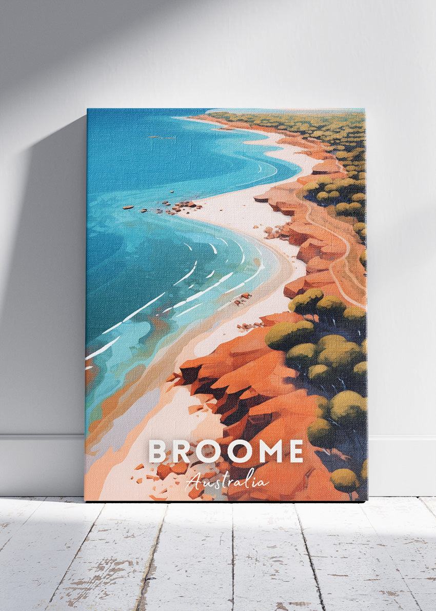 Broome Australia Travel Poster – Coastal Wall Art Print & Canvas | AiPrintLab
