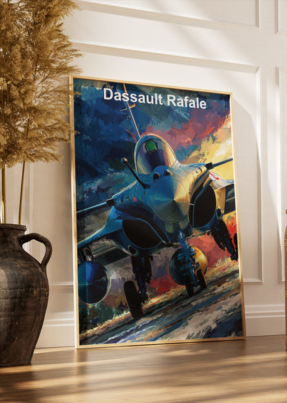Dassault Rafale Fighter Jet Poster & Canvas Print – Dynamic Aviation Artwork – Aiprintlab