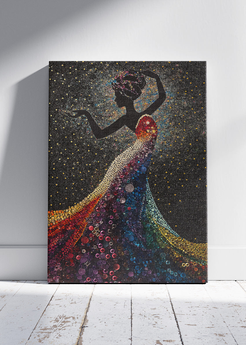 Celestial Rainbow Silhouette Canvas & Poster Print – AI PRINT LAB