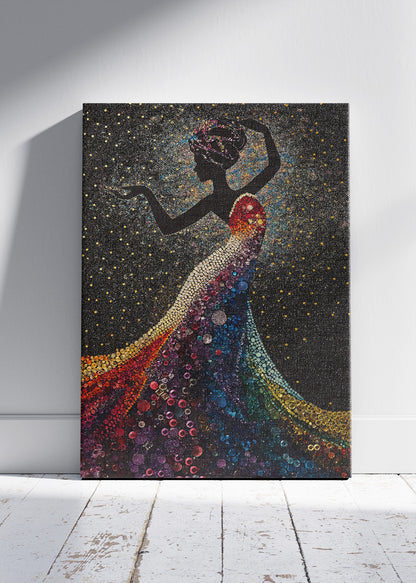 Celestial Rainbow Silhouette Canvas & Poster Print – AI PRINT LAB