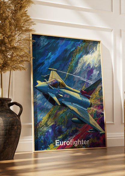 Eurofighter Typhoon Jet Poster & Canvas Print – Dynamic Fighter Aircraft Art – Aiprintlab