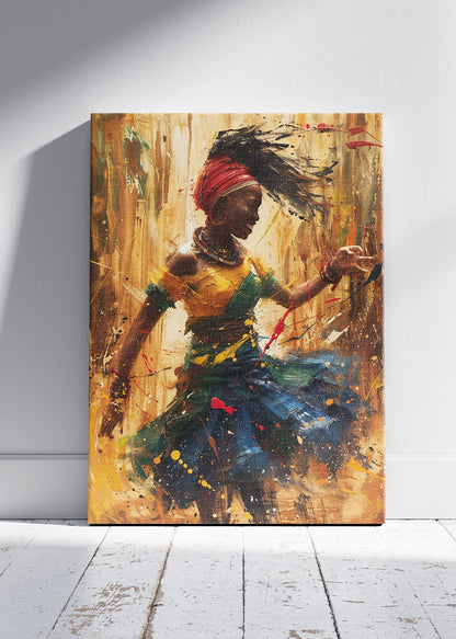Rhythmic Freedom Dance Canvas & Poster Print – AI PRINT LAB
