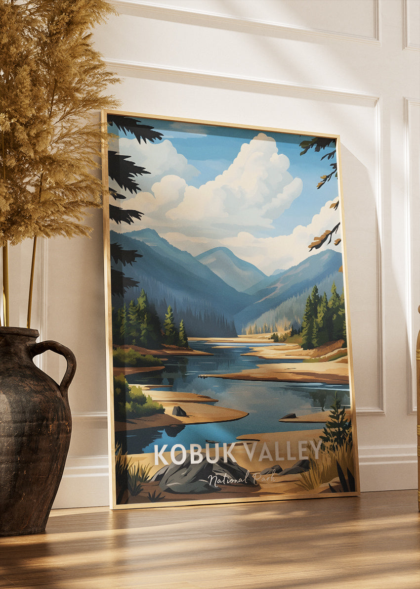 Kobuk Valley National Park Poster & Canvas Print – Alaska Wilderness Landscape Wall Art