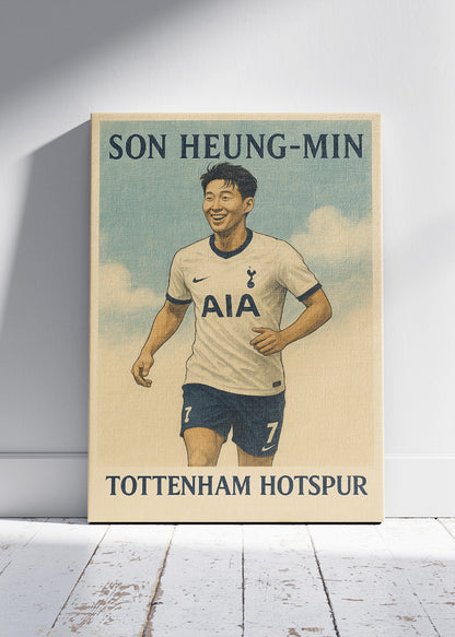 Son Heung-min Tottenham Hotspur Football Wall Art | Dynamic Premier League Star Poster & Canvas