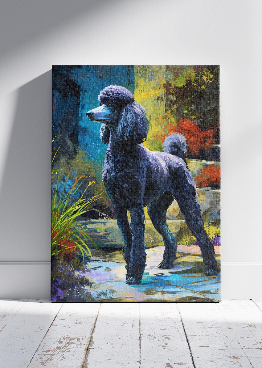 Poodle Poster & Canvas Print – Elegant Dog Artwork for Home Decor