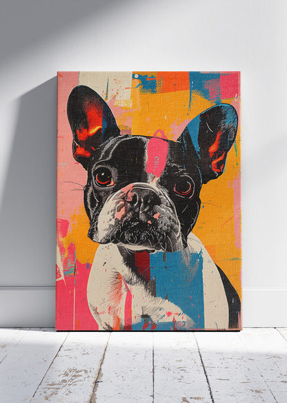 Colorful French Bulldog Pop Art Canvas & Poster Print – AI PRINT LAB