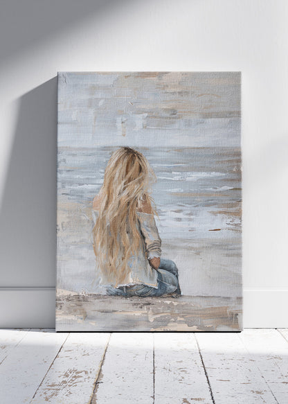 Quiet Shore Reflection Canvas & Poster Print – AI PRINT LAB