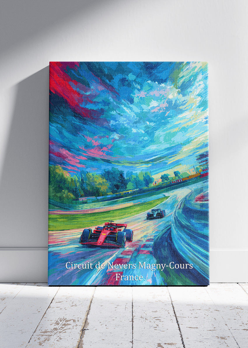 Circuit de Nevers Magny-Cours France Formula 1 Canvas Print & Poster – AI PRINT LAB