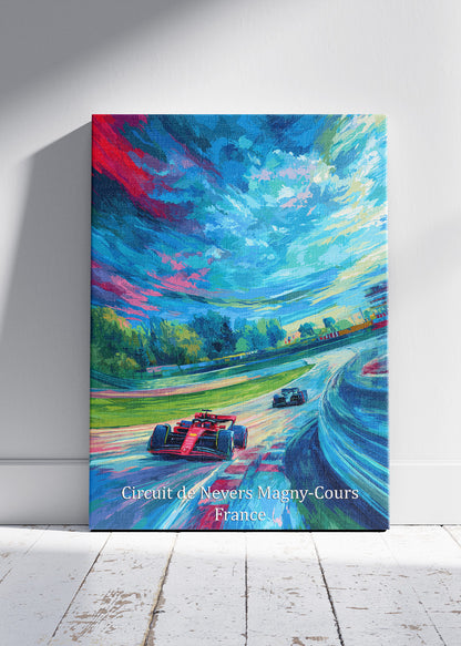 Circuit de Nevers Magny-Cours France Formula 1 Canvas Print & Poster – AI PRINT LAB