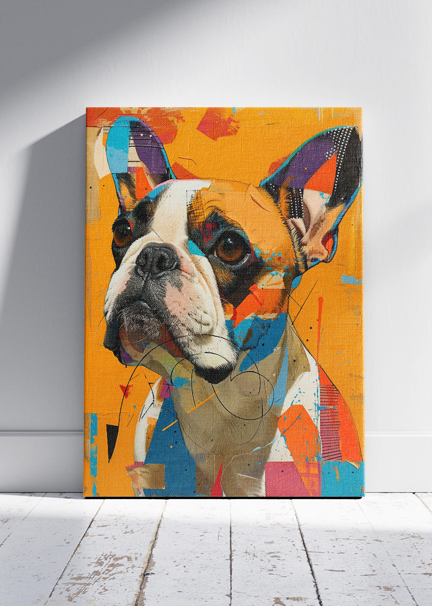 Colorful French Bulldog Pop Art Canvas & Poster Print – AI PRINT LAB