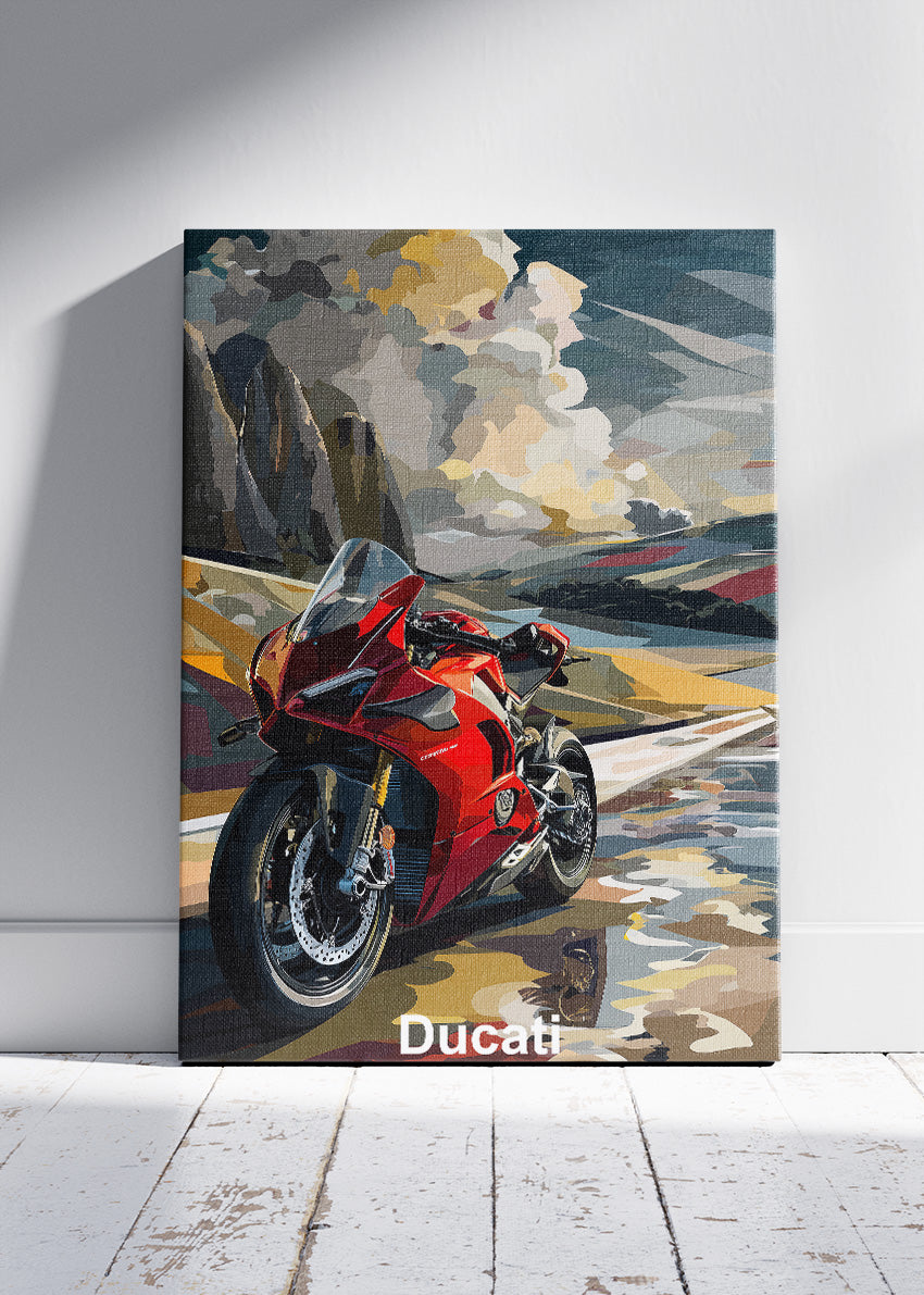 Ducati Open Road Performance Art Poster & Canvas