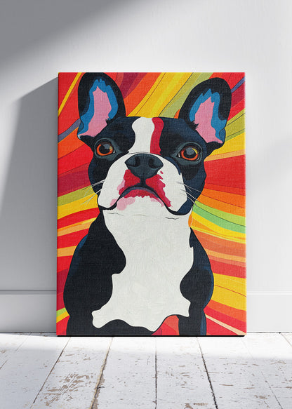 Pop Art French Bulldog Canvas Print & Poster – Colorful Dog Wall Art – AI PRINT LAB