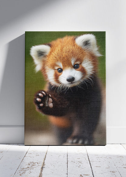 Cute Red Panda Canvas Print & Poster – Adorable Animal Wall Art – Kids & Nursery Decor – AI PRINT LAB