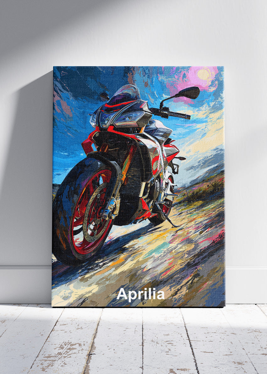 Aprilia Sport Bike Wall Art Poster & Canvas – Modern Superbike Artwork