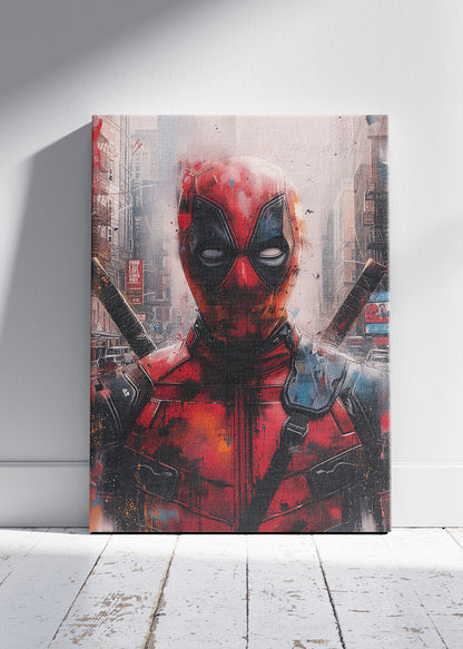 Deadpool – Urban Comic Superhero Canvas & Poster Print – AI PRINT LAB